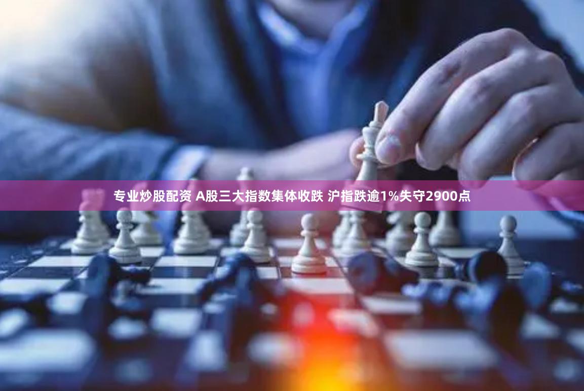 专业炒股配资 A股三大指数集体收跌 沪指跌逾1%失守2900点