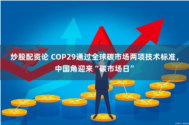 炒股配资论 COP29通过全球碳市场两项技术标准，中国角迎来“碳市场日”