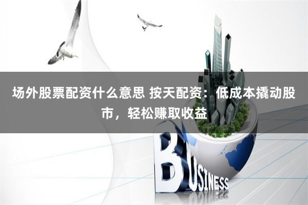 场外股票配资什么意思 按天配资：低成本撬动股市，轻松赚取收益